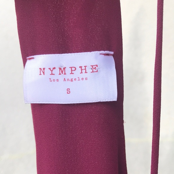 Nymphe maroon dress small - Picture 7 of 7